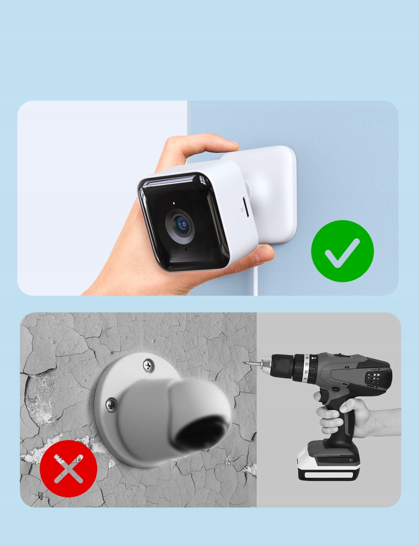 GNCC Kamera Wewnętrzna 1080P Nocna Wizja Alarm Ruchu Dźwięku Alexa — miniatura 8