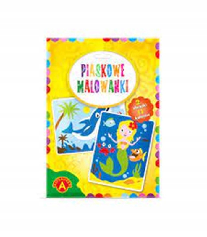 

Kolorowanka piaskowa dla dzieci Syrenka delfin