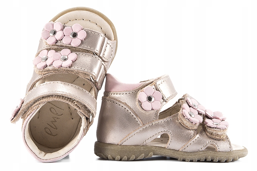 

Emel E2090-18 Sandałki Dziewczęce Sandały Złote 18