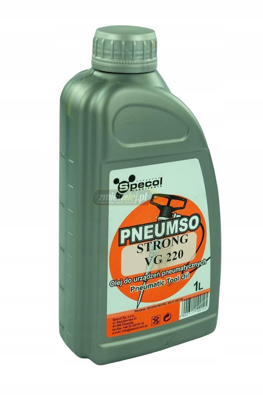 Olej do młotów udarowych Specol Pneumso Strong VG 220 1L