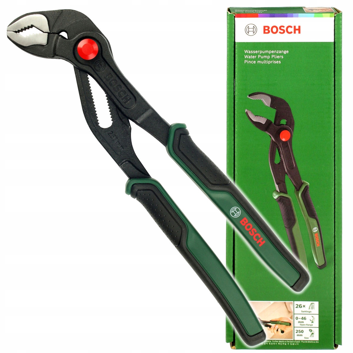 

Klucz nastawny szczypce 250mm zakres 0-46 mm Bosch