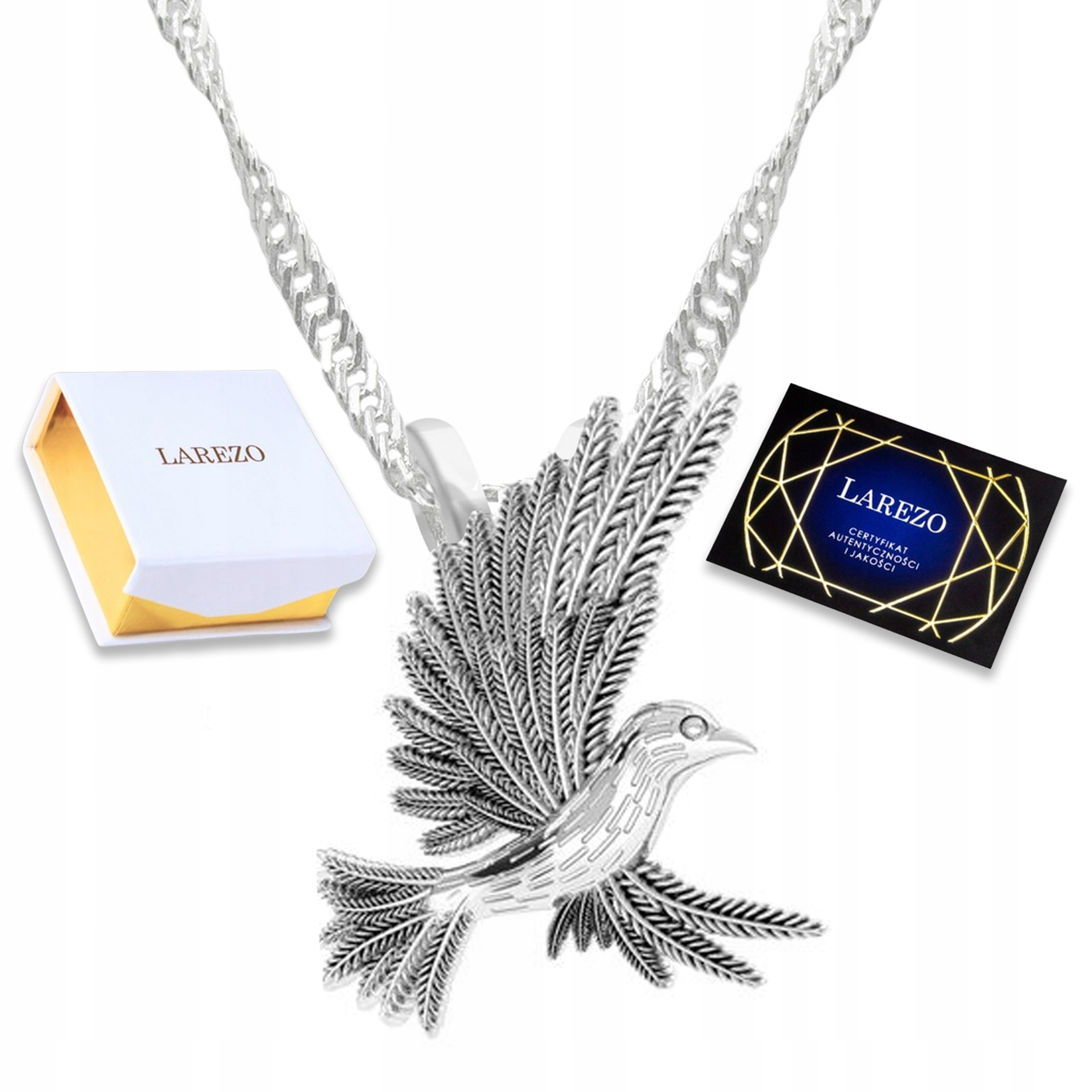 Stříbrný náhrdelník s ptákem Kolibříkem Kolibřík Létající pták Stříbro 925