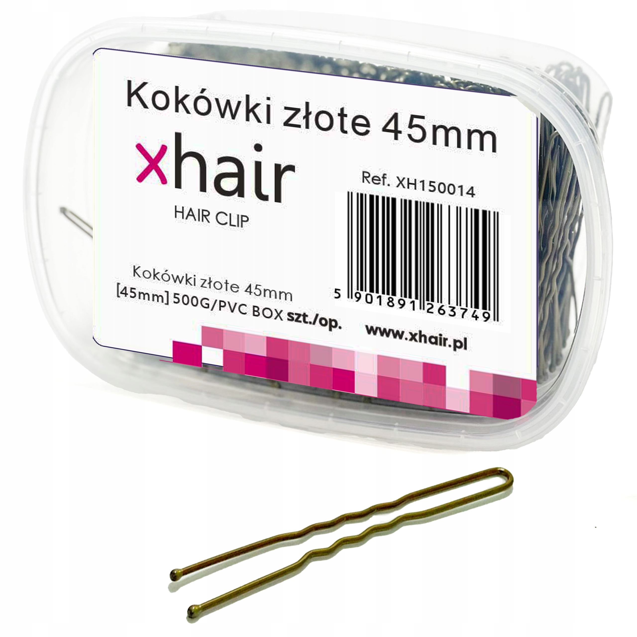 Kokowki do vlasů na drdol Zlaté Vroubkované S Kuličkou Harnakle kadeřnické 500g