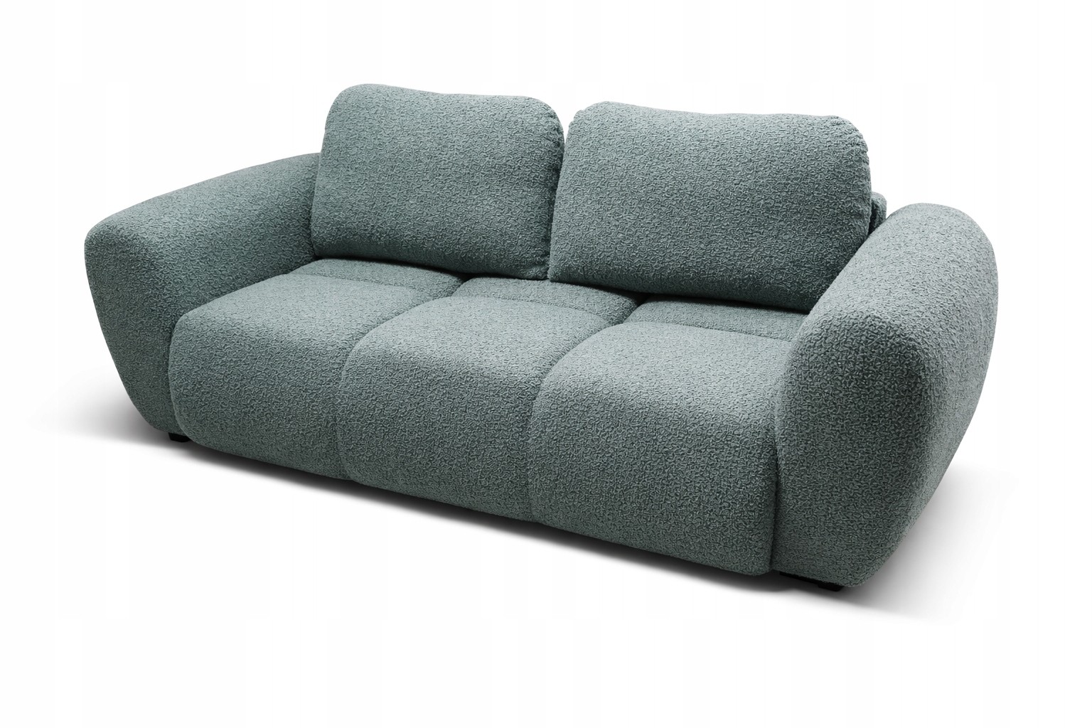 Malá Dvoumístná Sedací Souprava Do Obývacího Pokoje Agnello Beránek Boucle Zelená