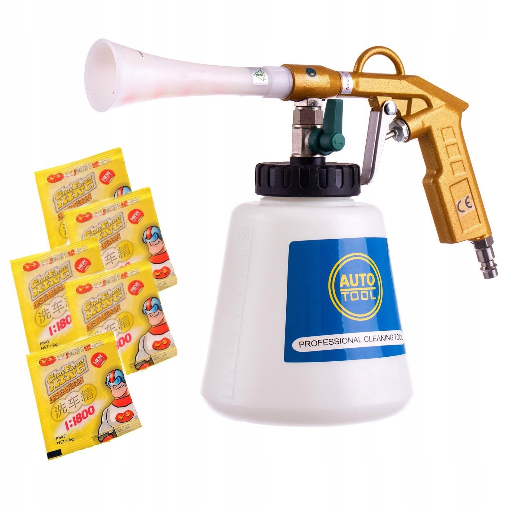 

Pistolet prania mycia tapicerki Dysze piana