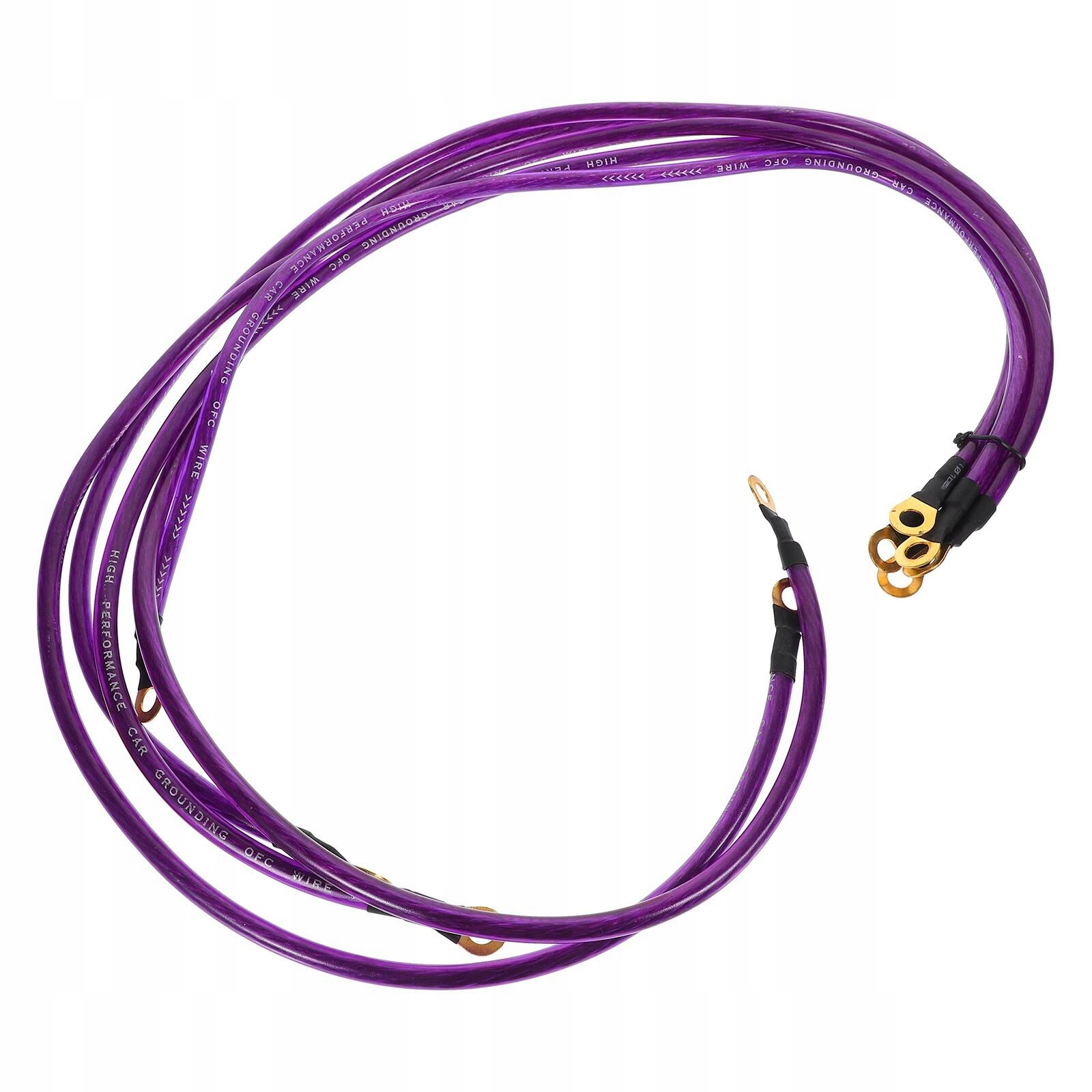 5 SZTUK FIOLETOWY KABEL AUDIO SUBWOOFER GŁOŚNIK STEREO