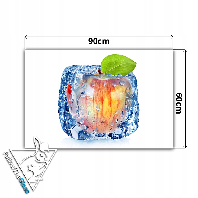 dekor szkło panel hartowany HD 90x60 kostki lodu Typ dekor