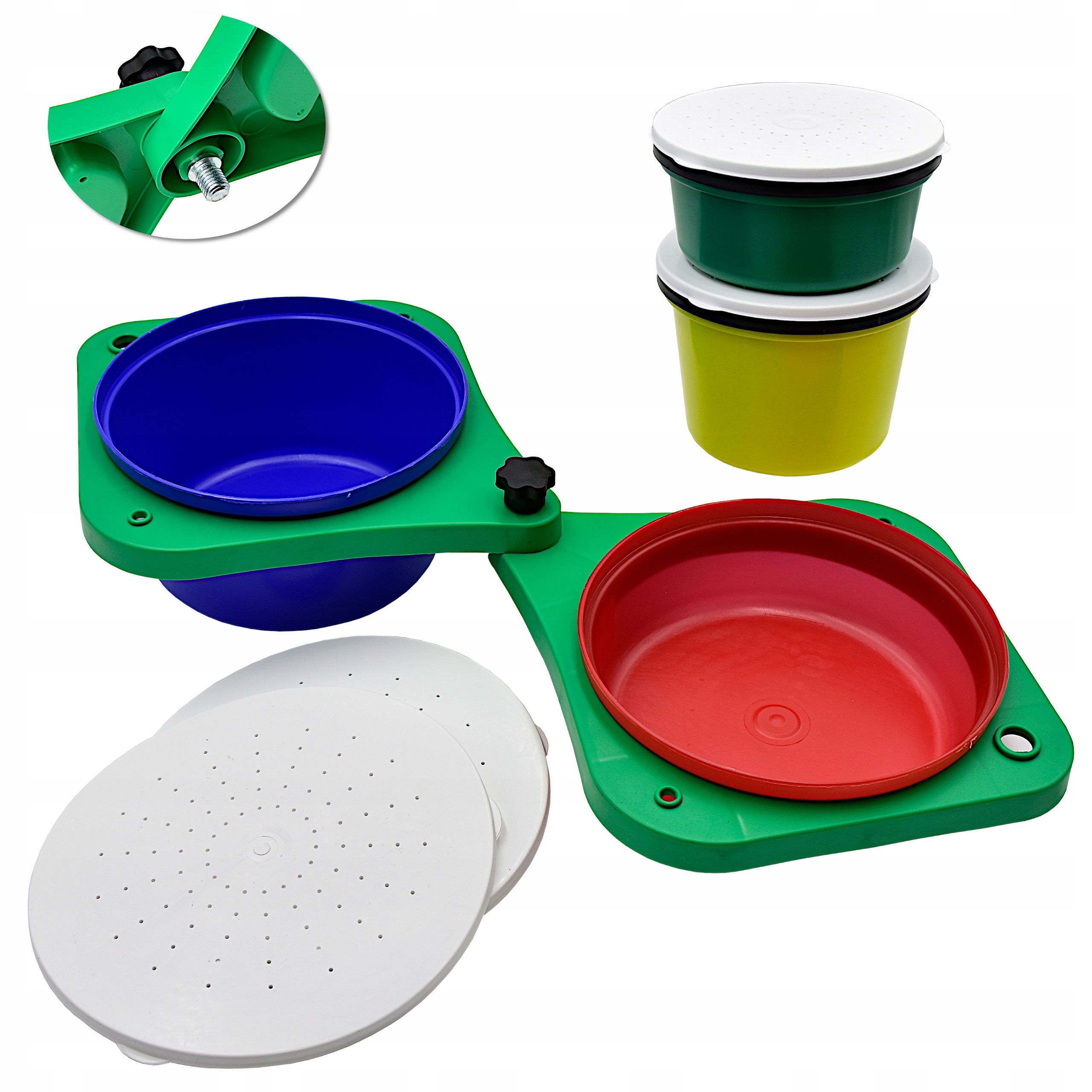 Składana PALETA z gwintem + 4 X POJEMNIK ANPLAST