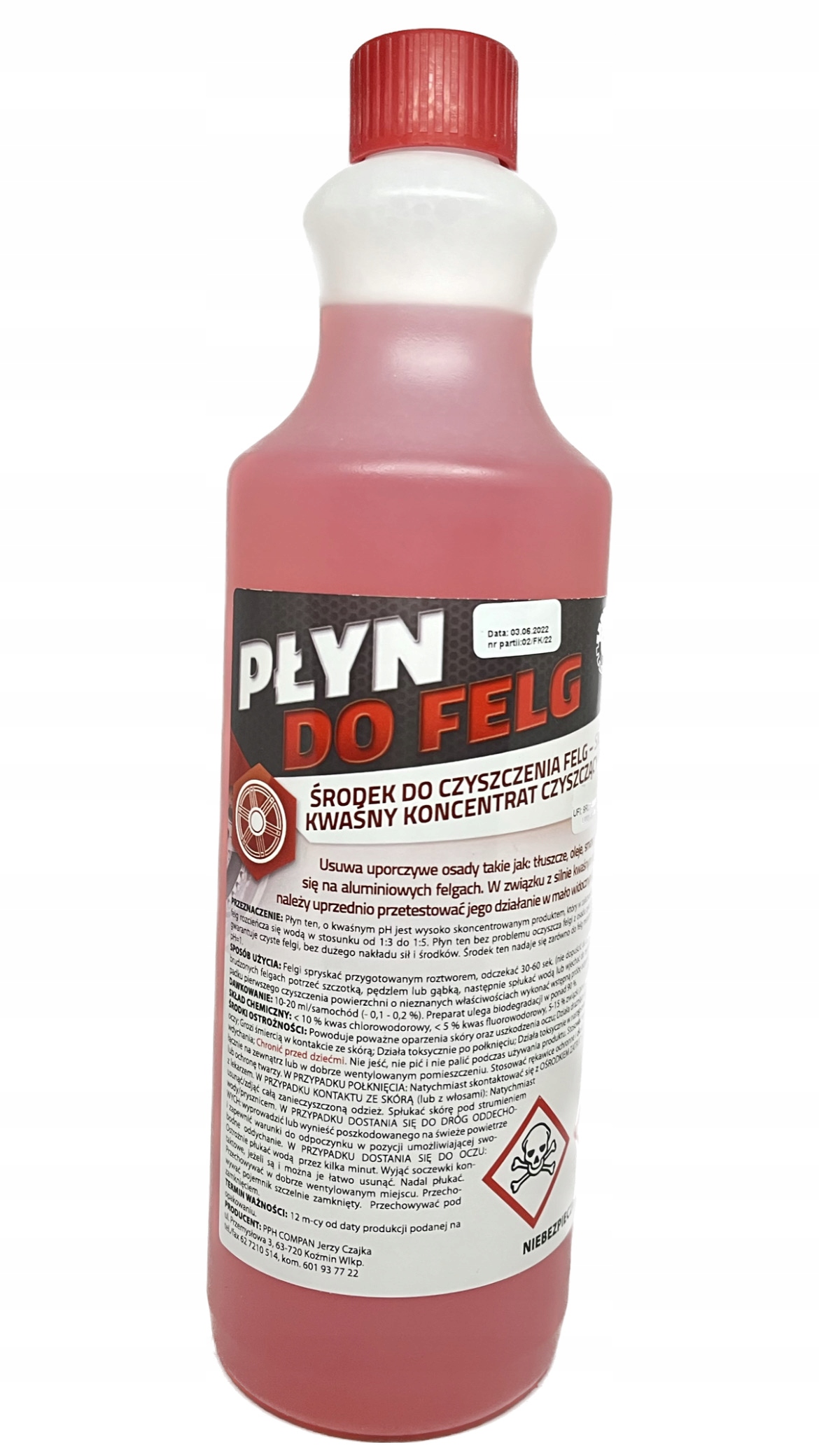 

Płyn do mycia felg 1L Koncentrat