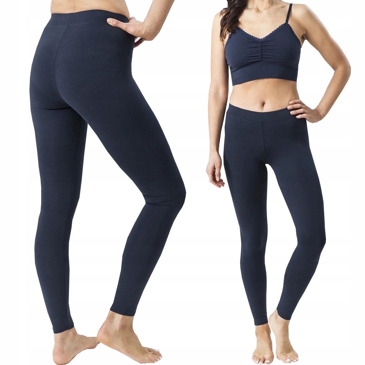 

Legginsy Bawełniane długie Damskie Getry 09g, XL