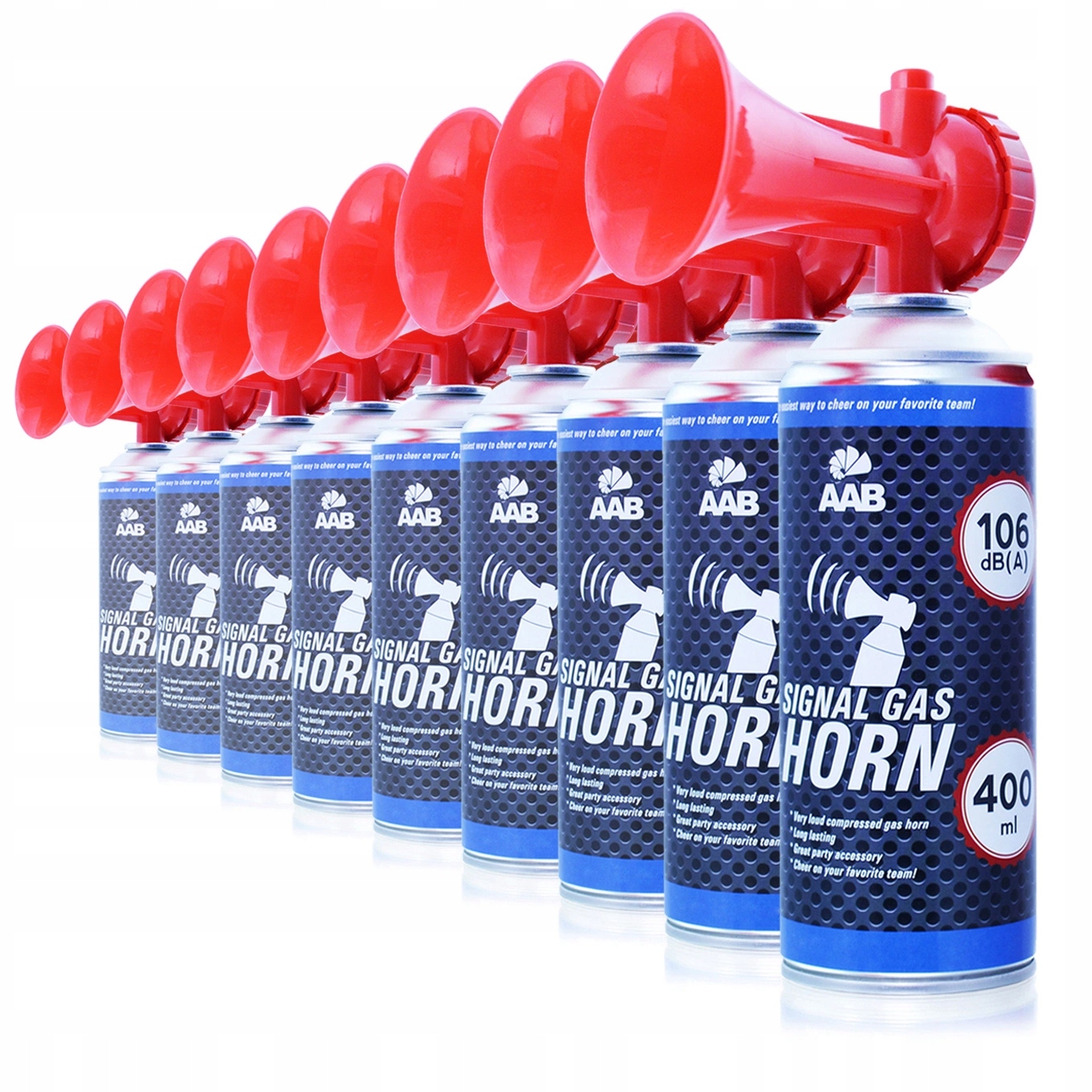 AABCOOLING 9X GAS-HORN GŁOŚNY SYGNAŁ-DŹWIĘKOWY 400-ml SIGNAL HORN 106dB