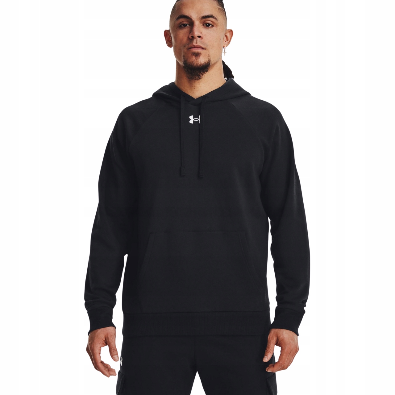 Pánská mikina Under Armour Rival Fleece Hoodie černá 1379757 001 S