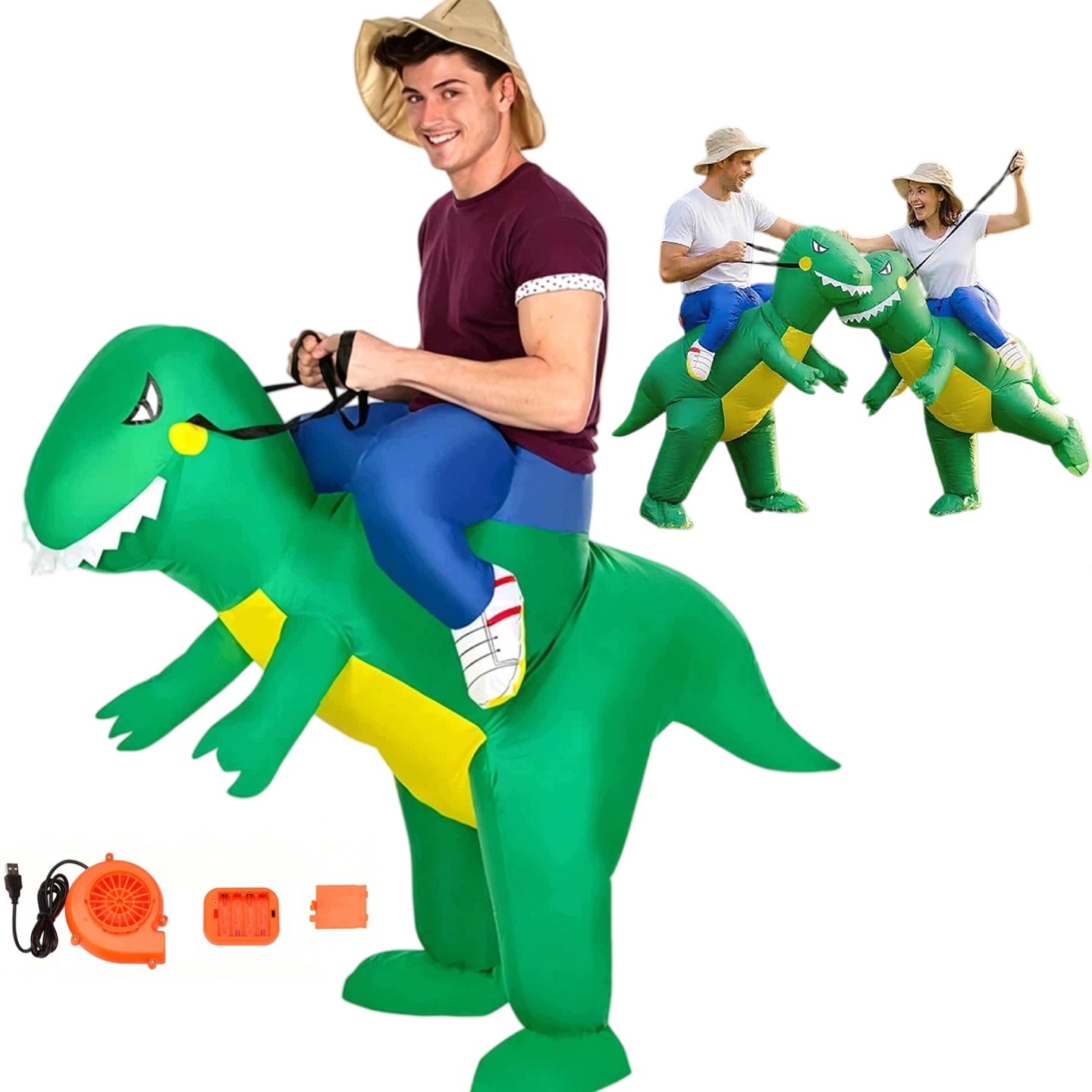 Kostým dinosaura samonafukovací nafukovací kostým t-rex karneval