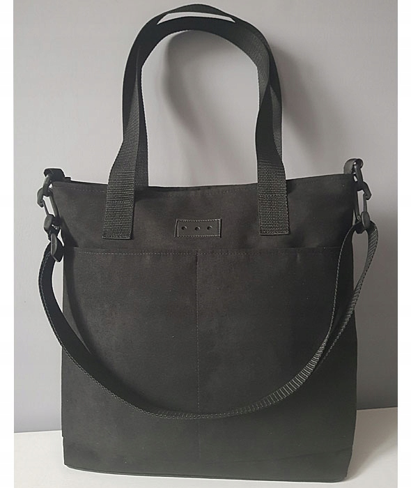 TOREBKA DAMSKA ZAMSZOWA Z KIESZENIĄ KOLORY Styl miejski