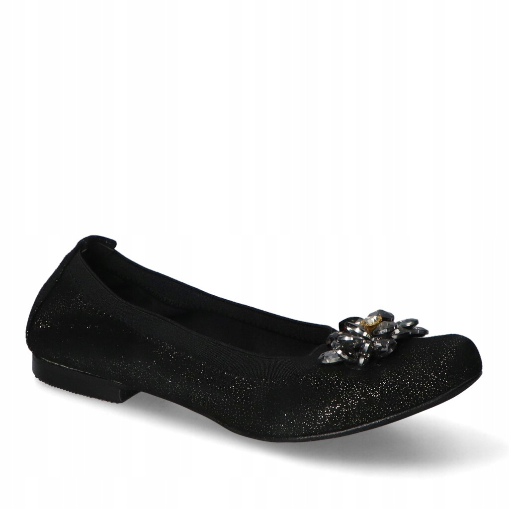Baleríny Tuomo 1175 Černé třpytky Ozdoba 39