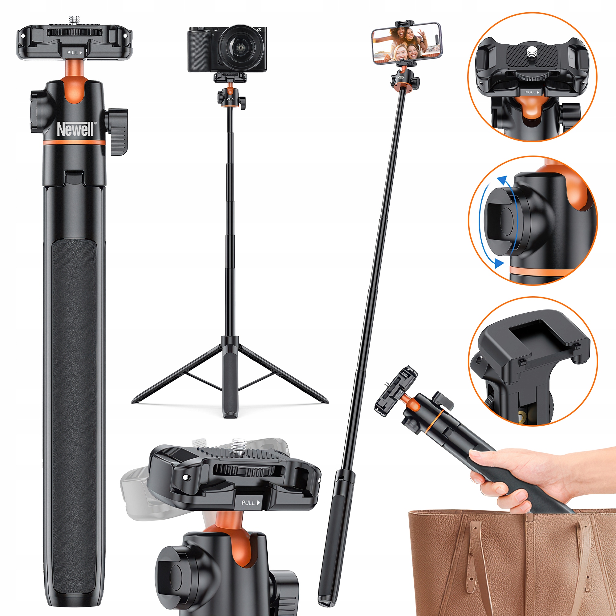 Stativ Newell s funkcí monopodu M-Pod 140 cm