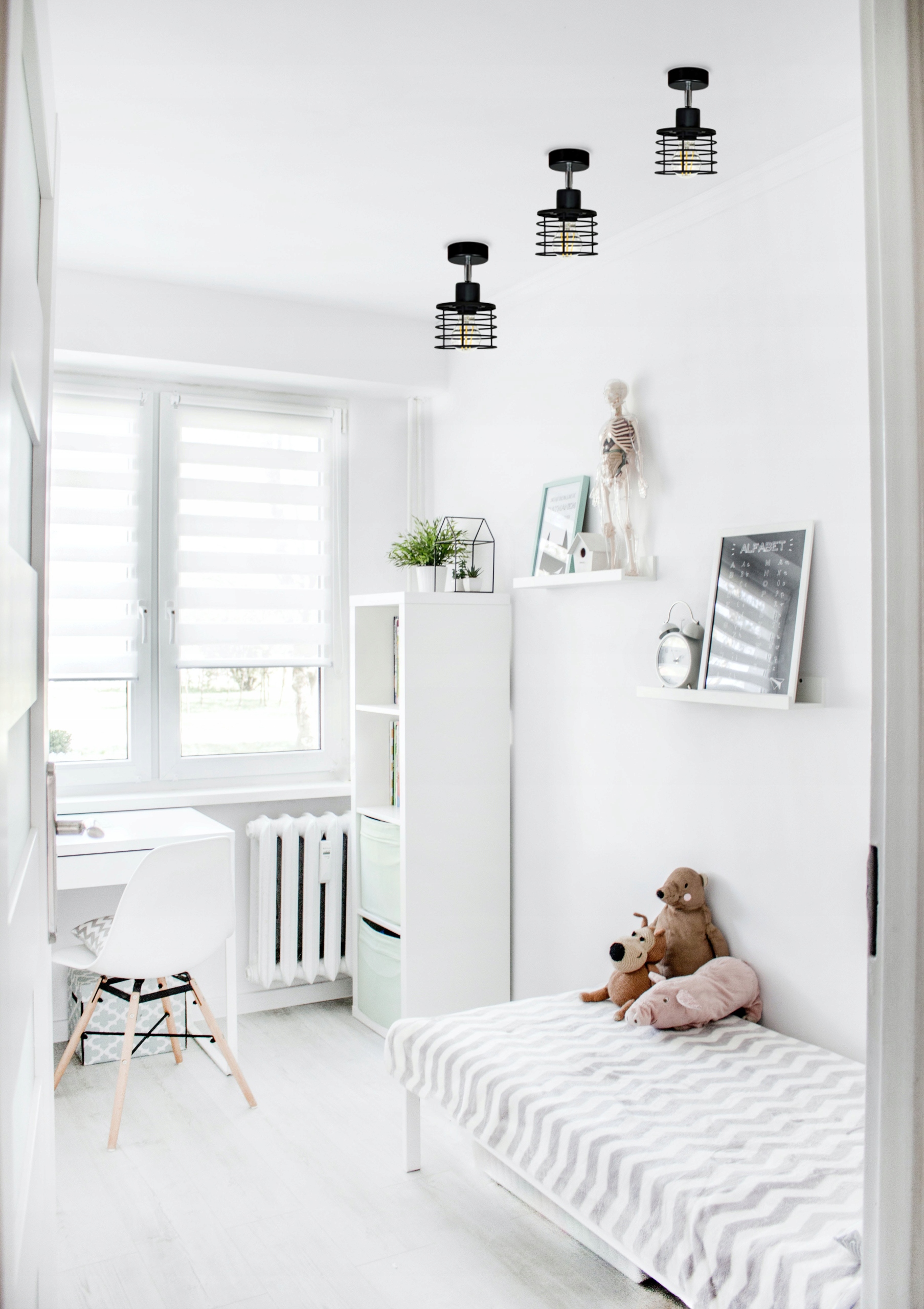 LAMPA sufitowa żyrandol plafon LOFT drut SPRĘŻYNA Materiał dominujący metal