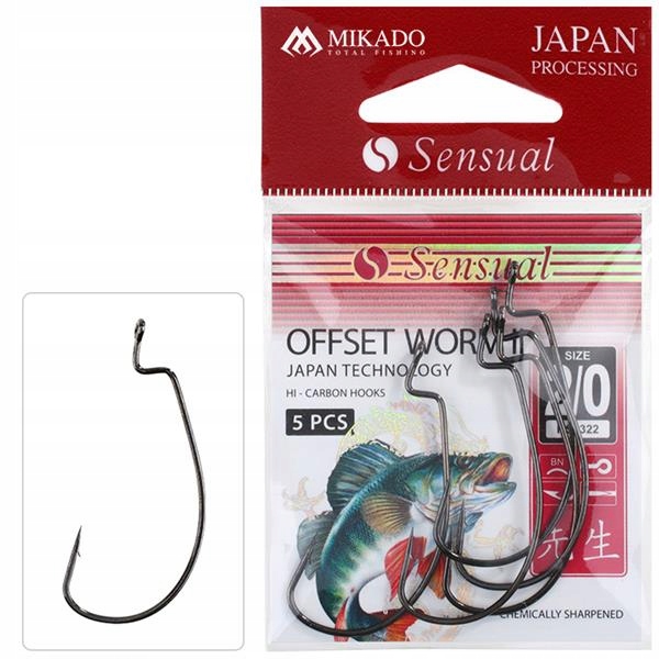 Haczyk Sensual Offset Worm II Nr 3/0 Bn torebk