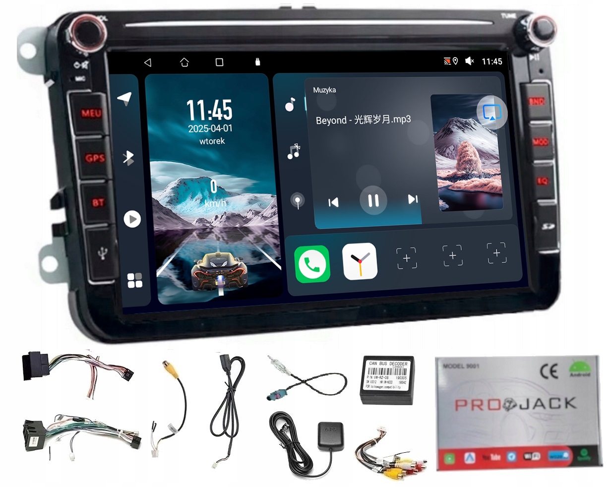 Autorádio Gps Android Vw Jetta VI 2010-2018 Carplay Wifi Usb 4/64GB
