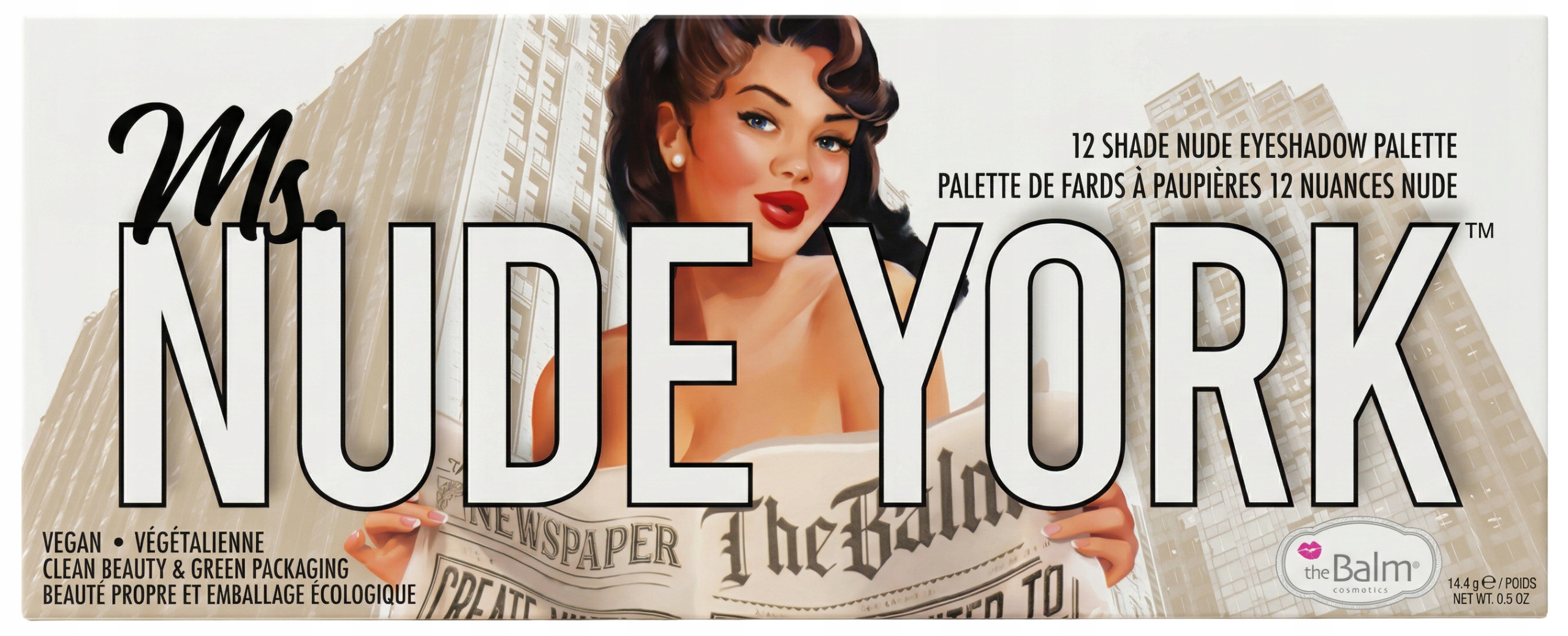 The Balm Ms. Nude York Paleta 12 cieni do makijażu 14,4 g