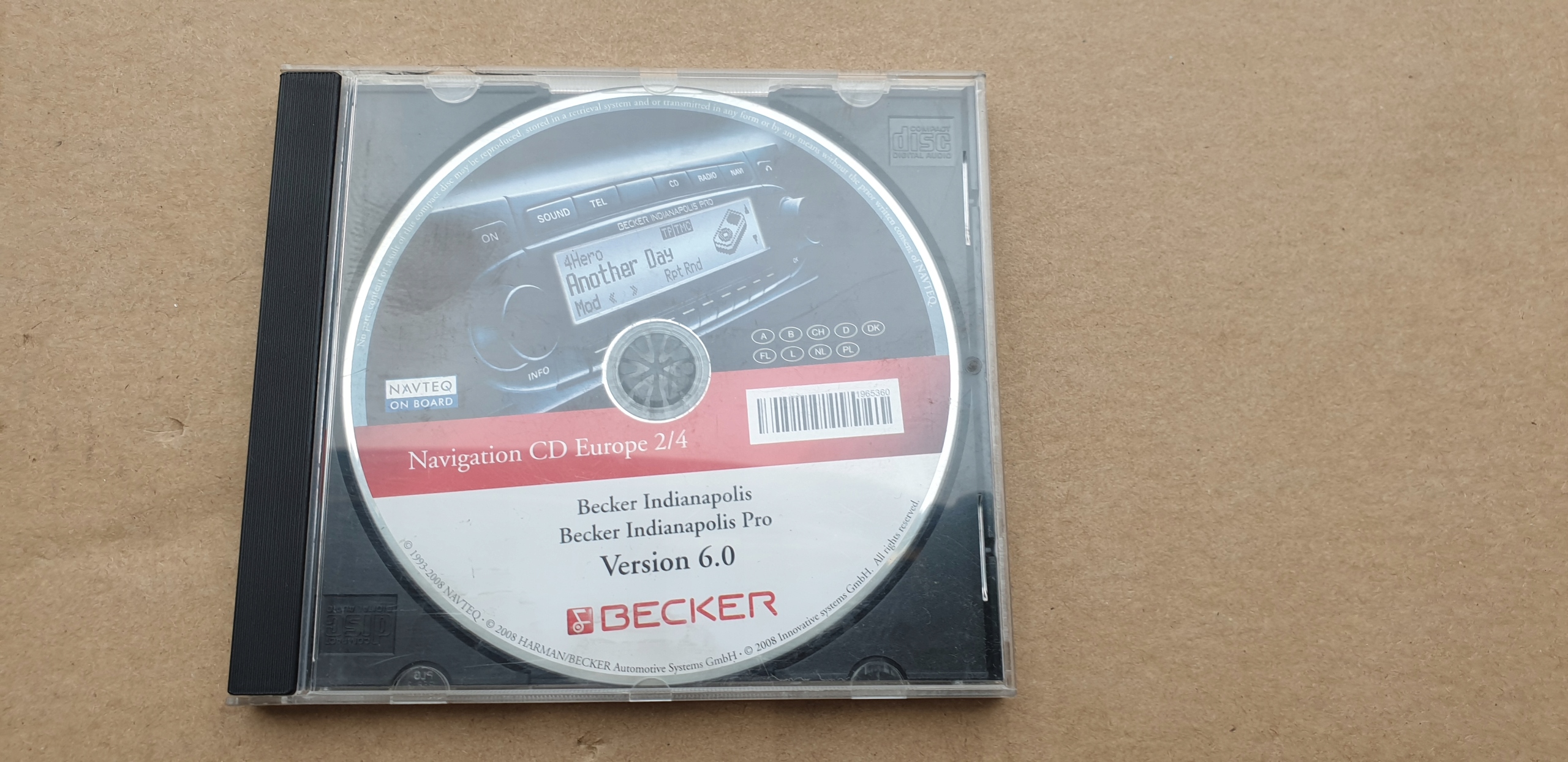 PŁYTA CD 2010r NAWIGACJA NAVI MAPA EUROPA BECKER