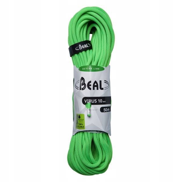 Dynamické lano Beal Virus 10 mm x 50 m zelené