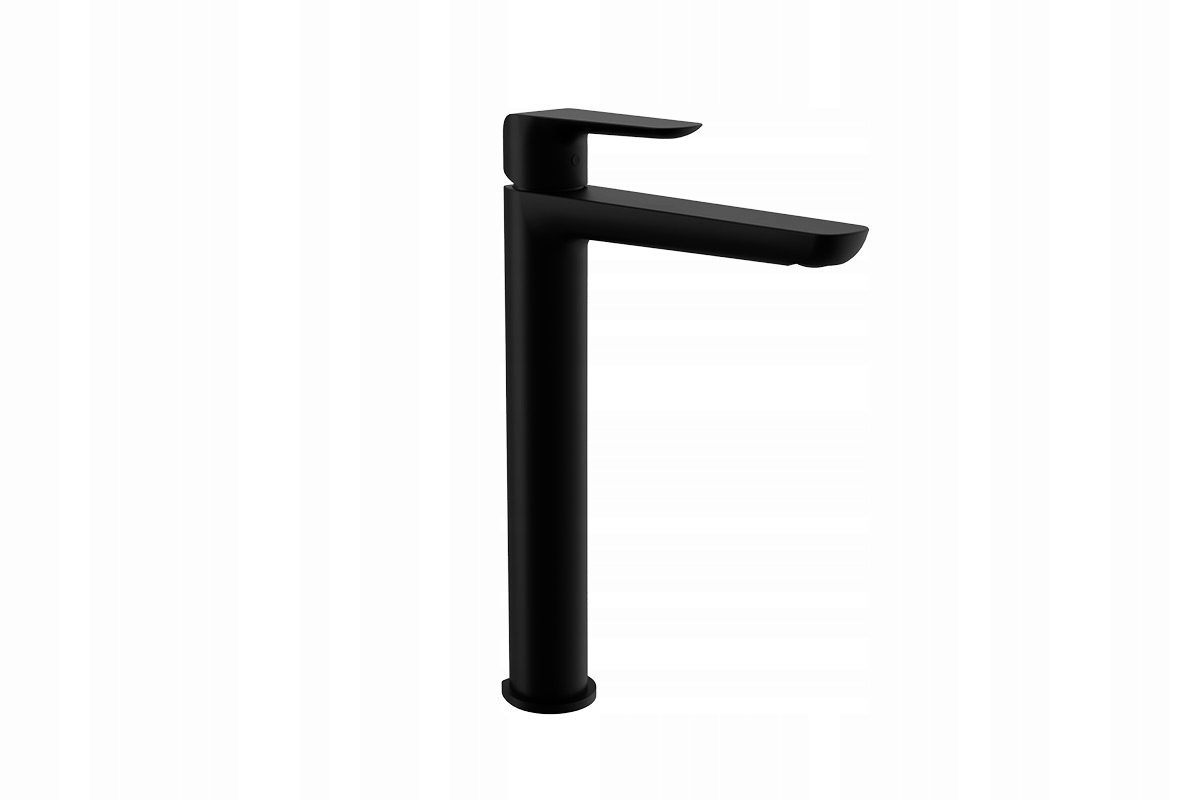 Clever 2.0 vysoká stojanková umývadlová batéria, čierna, soft touch finish