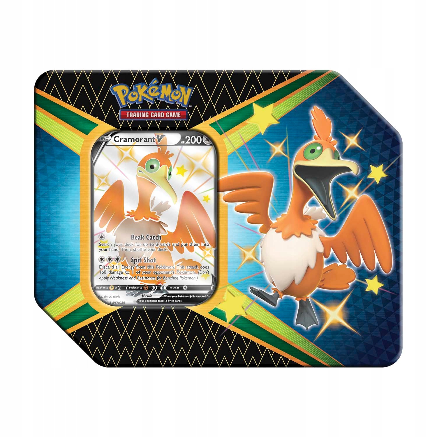 Pokémon Tcg: 4.5 Shining Fates V Tin Cramorant