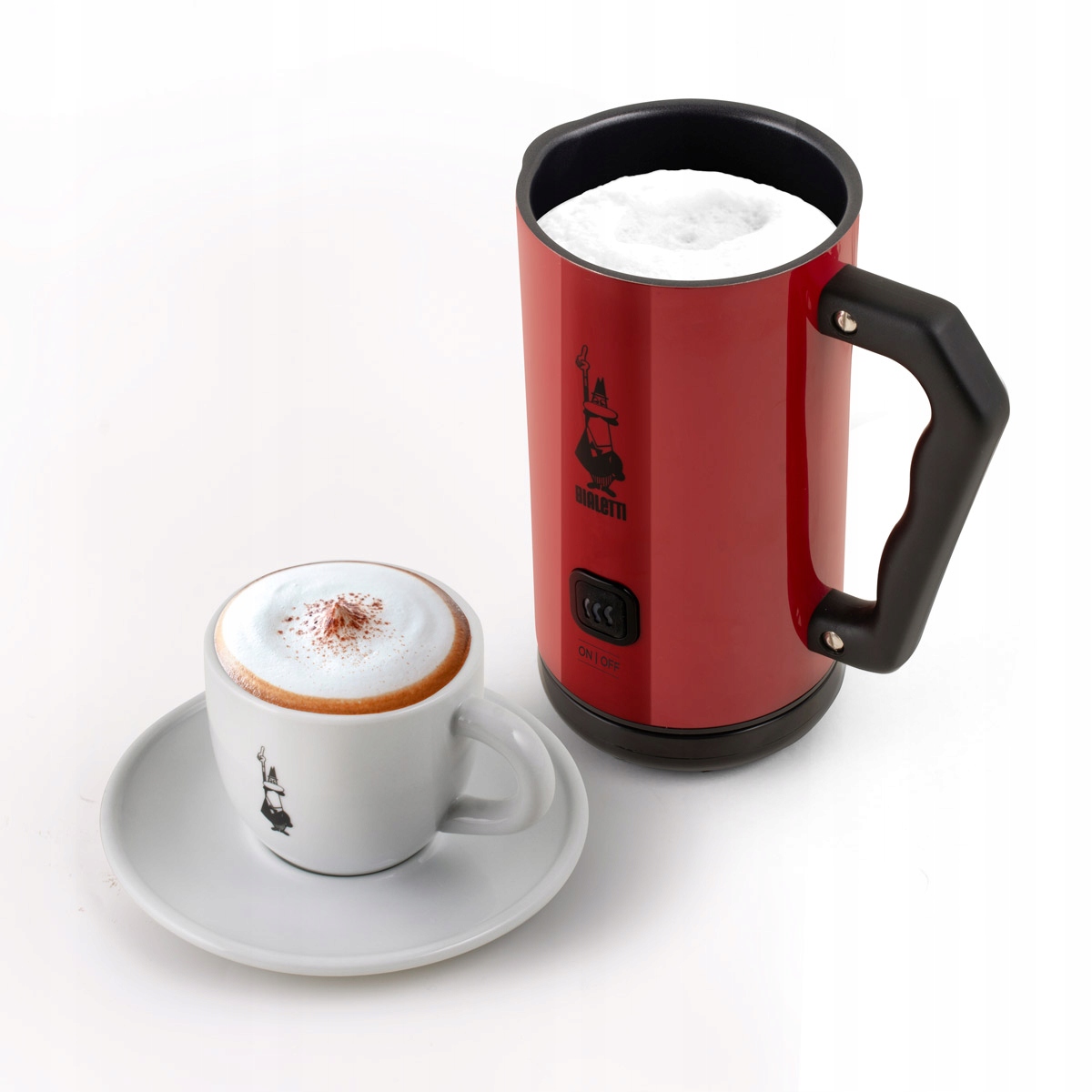 Elektrický napěňovač mléka Bialetti MKF02 Rosso Červený