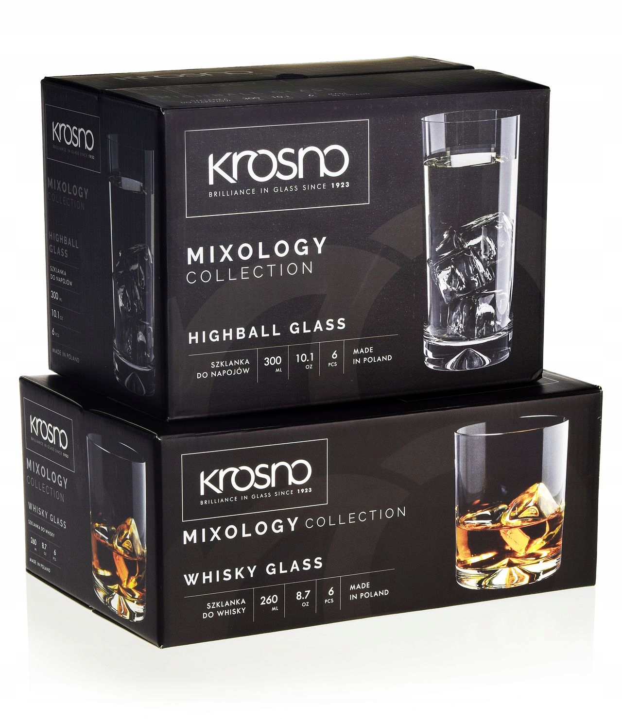 

Komplet szklanek Krosno Mixology whisky long drink