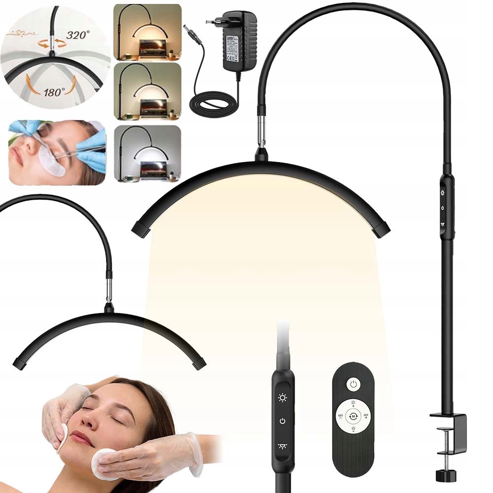 Osvětlení Make-up, Půlměsíc, 3 Teploty, 5 Úrovní, Otočné O 360°