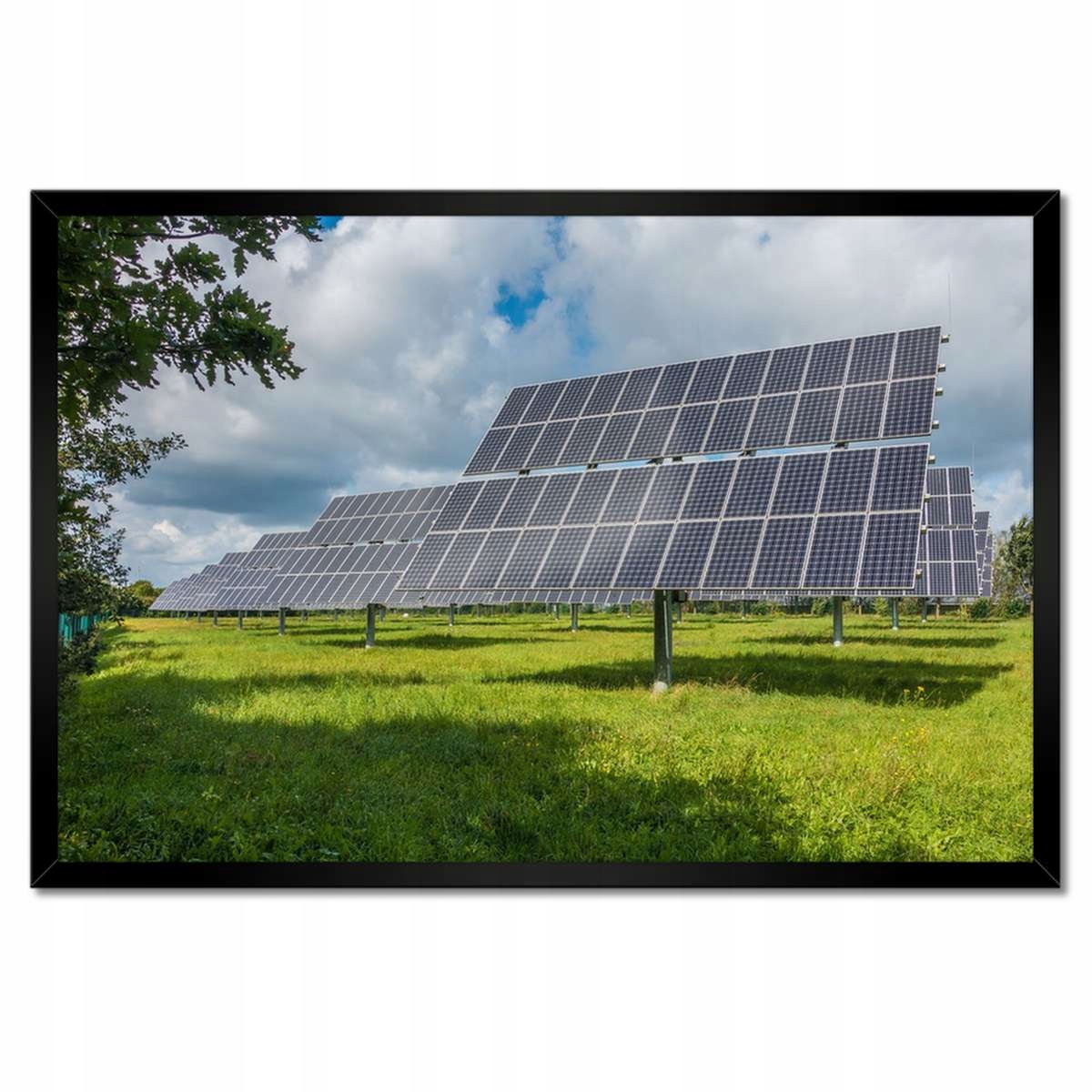 Plakáty v rámu 60x40 Fotovoltaické panely Sun