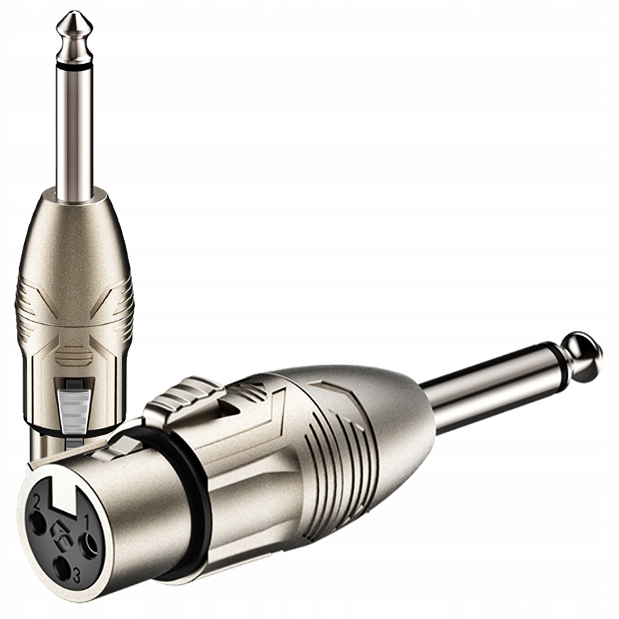 Redukcja wtyku Roxtone RA2XFJM jack mono 6.3 mm / XLR żeński 3 Pin