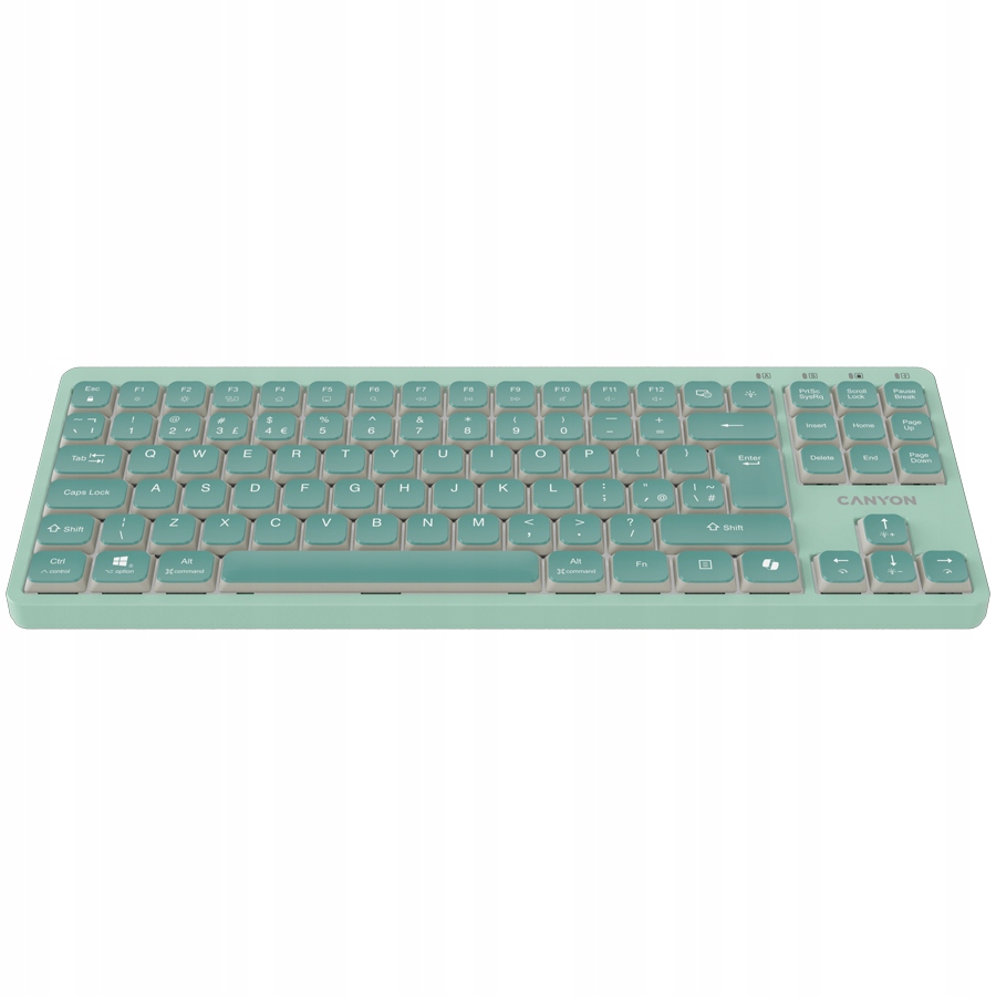 Canyon Klávesnice OnType 10 Low Profile En Wired Green