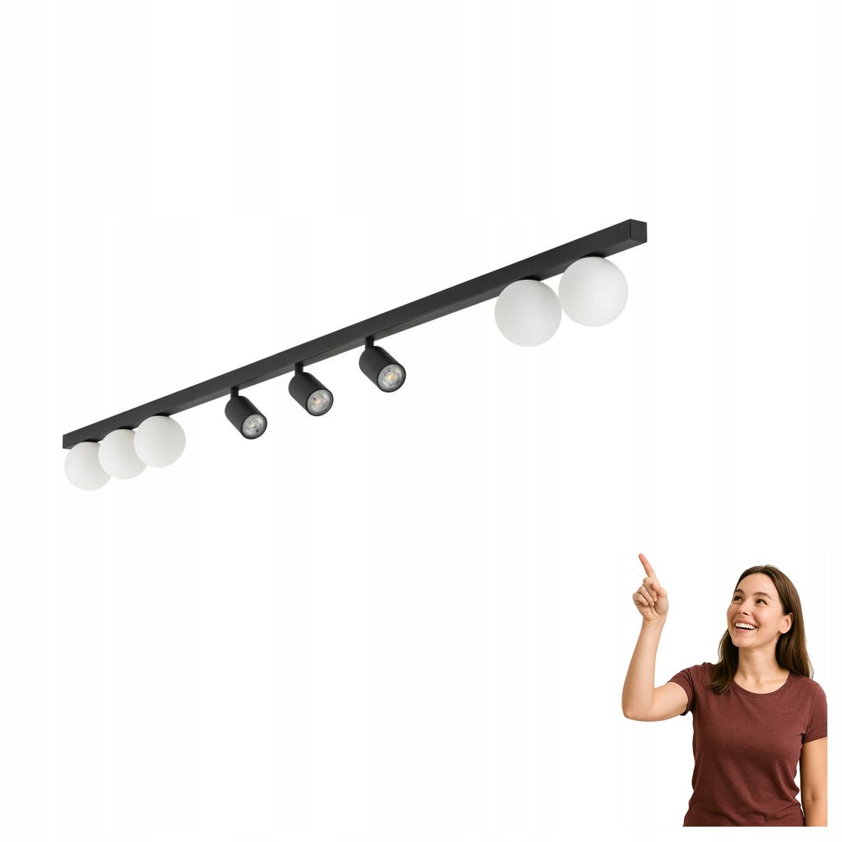 Stropná lampa s reflektorom Vox 10004 Tk Lighting