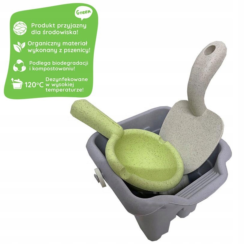 ZESTAW DO PIASKU PIASKOWNICY WIADERKO FOREMKI ŁOPATKA 8 el. WOOPIE GREEN Kod producenta 5904326943414