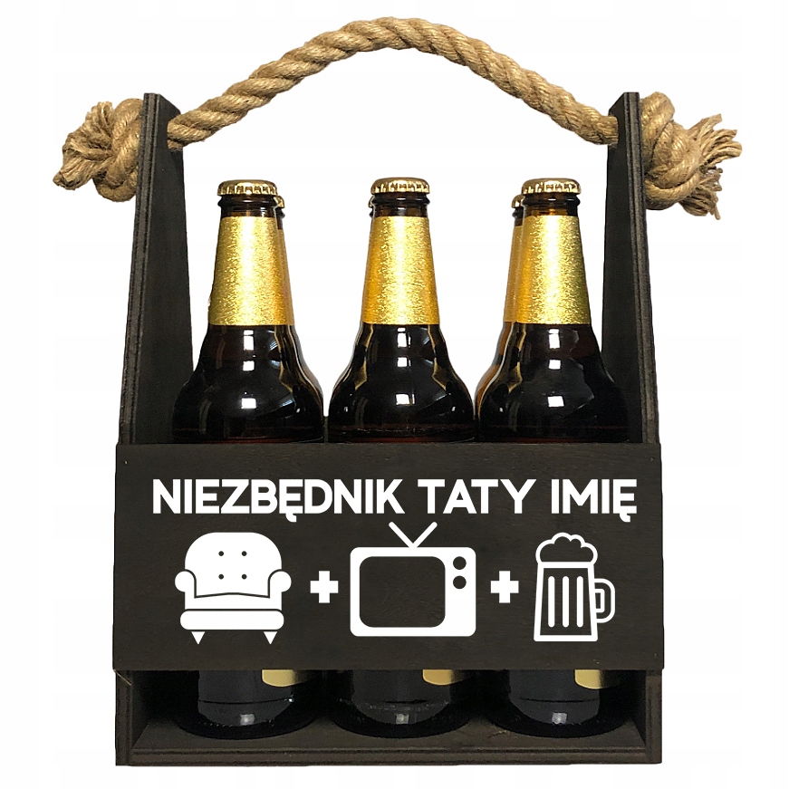 Nosič Na Alkohol Darček Deň Otcov Meno Otca Nevyhnutný darček pred televízorom Vzory