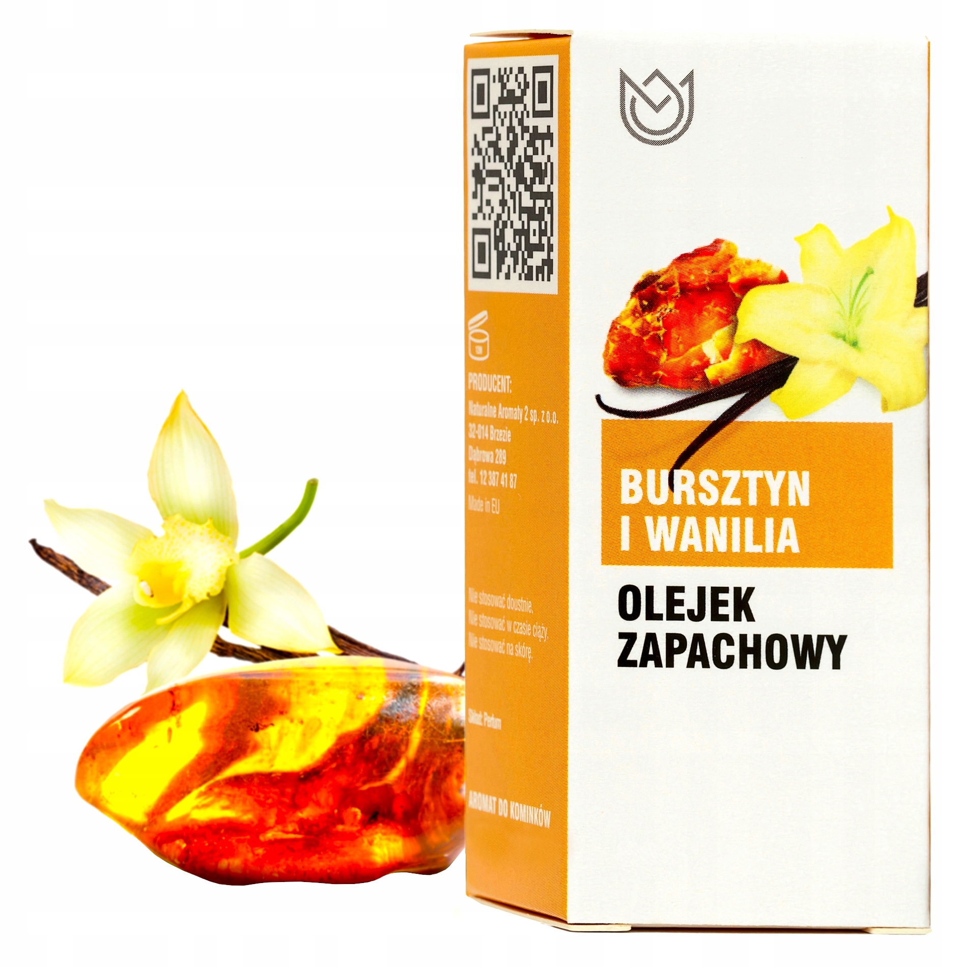 Olejek zapachowy BURSZTYN I WANILIA 10ml - Naturalne Aromaty