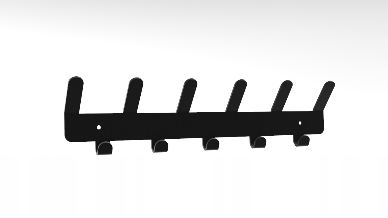 

Wieszak na ubrania klucze przedpokój 30 cm /11
