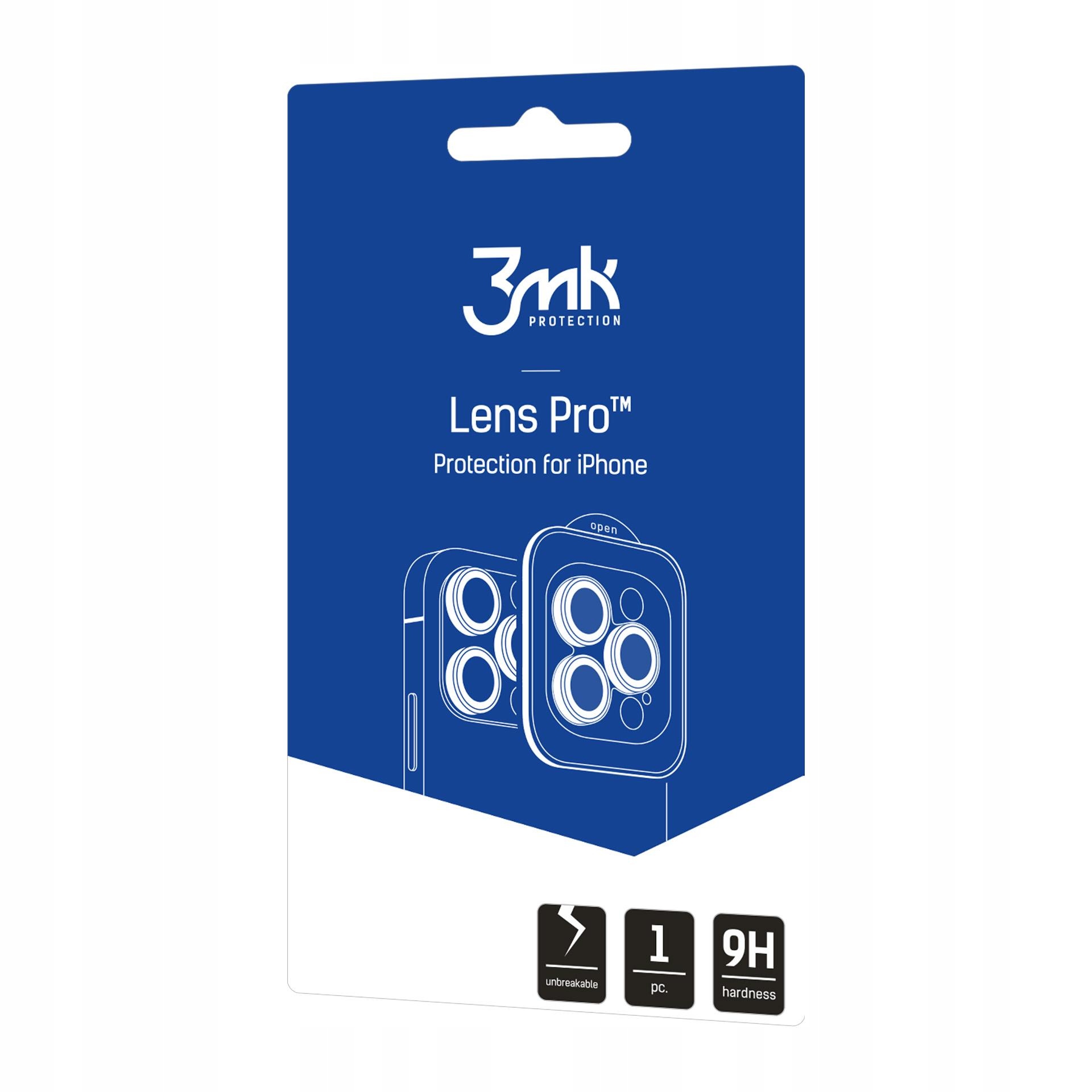 Szkło hartowane na obiektyw aparatu 3mk Lens Protection Pro do iPhone 17
