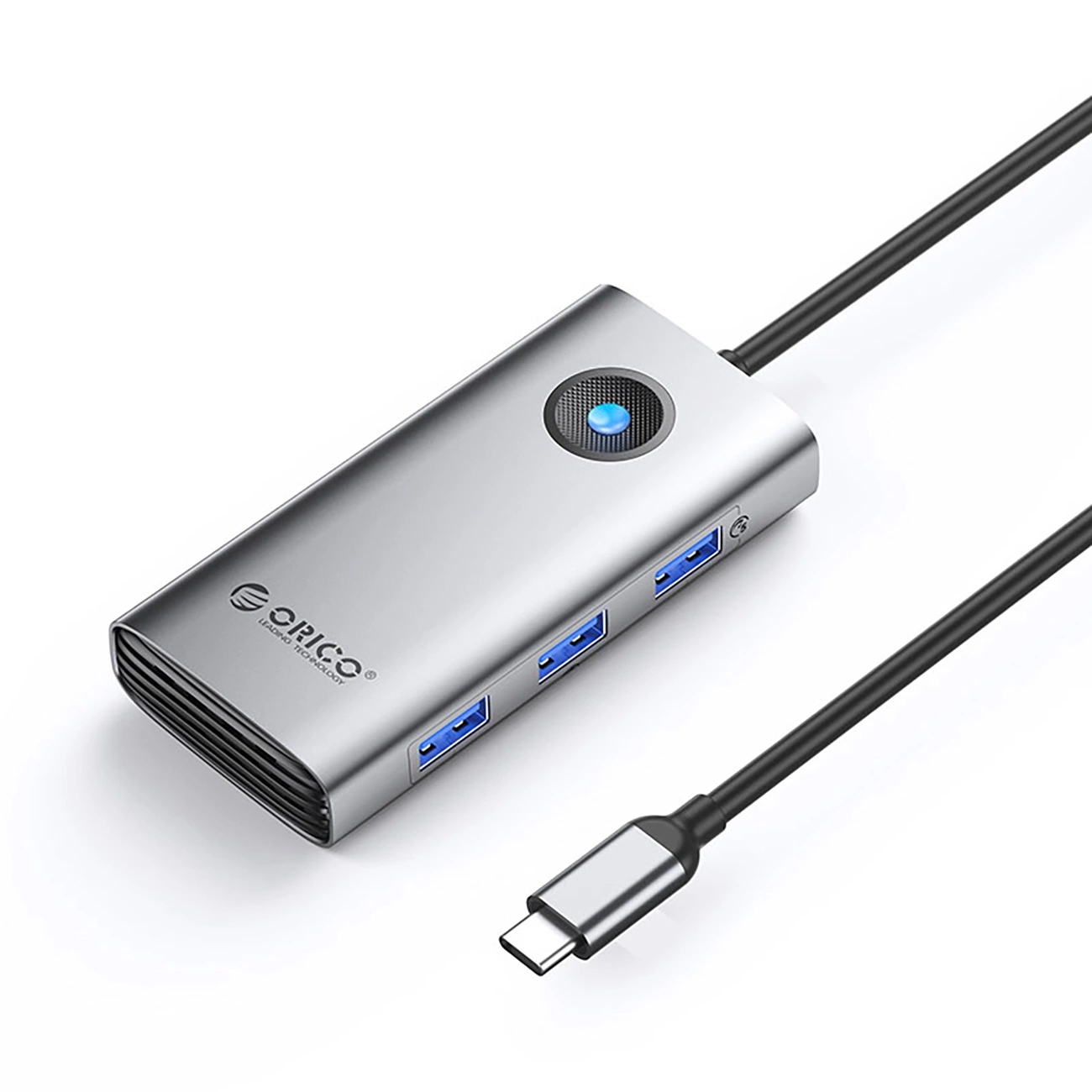 Usb-c hub Orico PW11-6P 3x Usb-a 3.0 1x Usb-c 2.0 1x Hdmi šedý