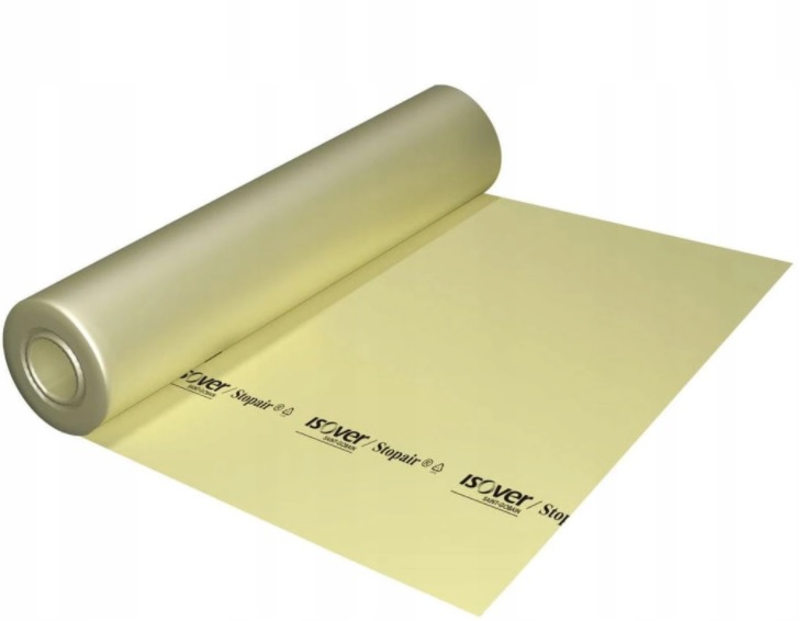 ISOVER FOLIA PAROIZOLACYJNA STOPAIR NA PODDASZE DO GK ROLKA 67,5 m2 Długość 25 m