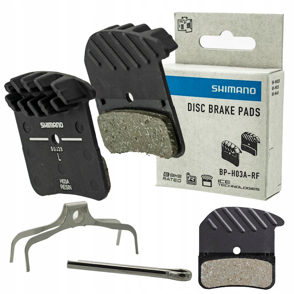 Pláště brzdové destičky Shimano H03A-RF pryskyřičný chladič Deore Xt