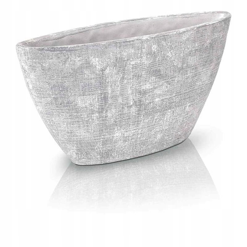 

Osłonka ceramiczna szara łódka 38x12x20 cm