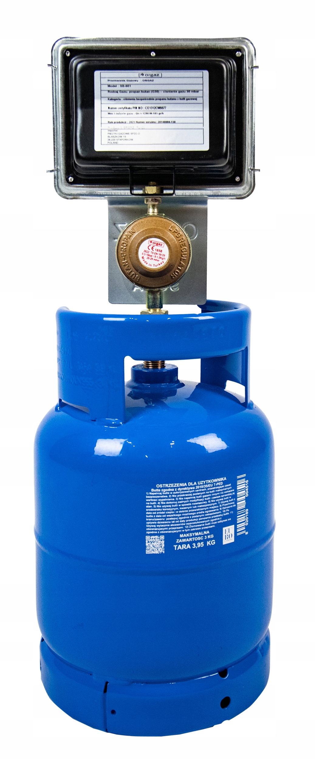 Promiennik gazowy SB-601 nagrzewnica ogrzewacz Marka Orgaz