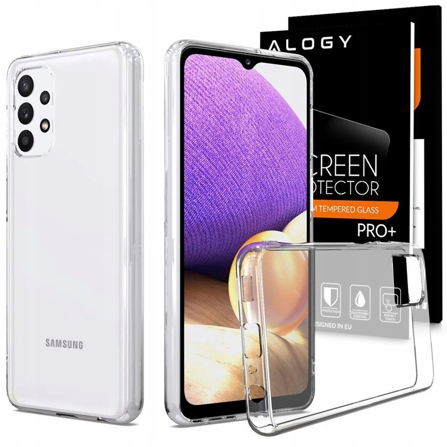 

Etui Silikon Guma Do Samsung Galaxy A32 5G + Szkło