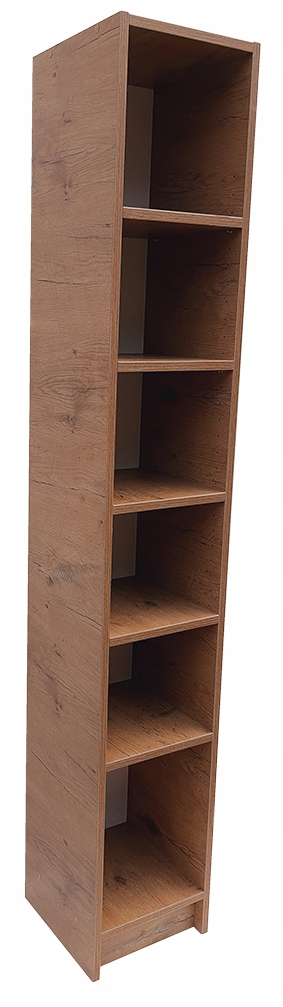 

Regał dąb lancelot na książki segregator 30x30x180