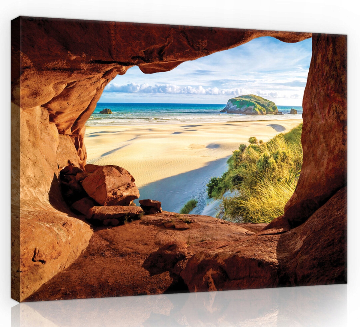 Obraz Na Plátně Canvas 80x60 Jeskyně Pláž