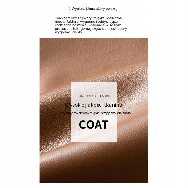 Męska skórzana kurtka marynarki Linia plus size (duże rozmiary)