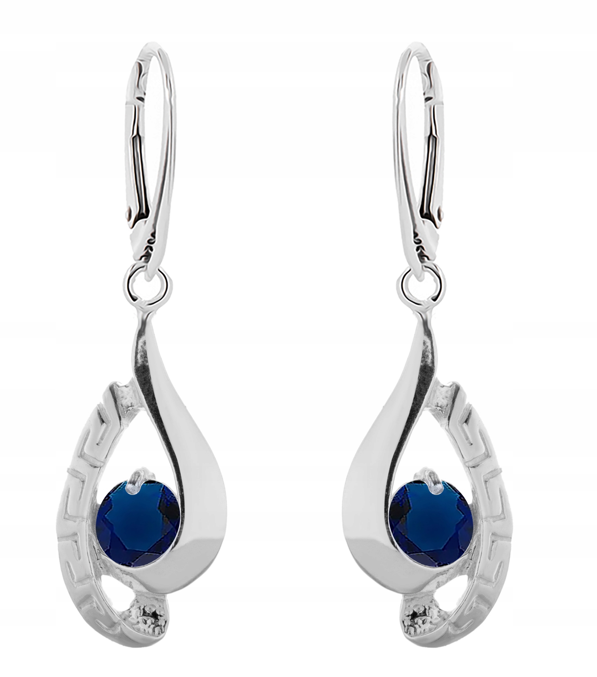 

Kolczyki Z Niebieskimi Cyrkoniami Angielskie Zapię